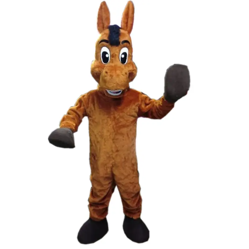 Marrone cavallo del costume della mascotte/mascotte costume per gli adulti