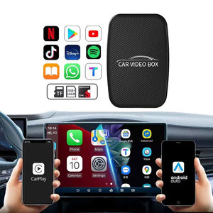 Xe chơi Android Auto Dongle đa phương tiện thông minh ai hộp si 3 trong 1 Netflix Youtube xe chơi Bộ chuyển đổi không dây Bộ giải mã cho VW xe - Product Image 1