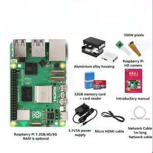 Raspberry Pi 5世代5B/4B開発ボードRaspberry Pi 5 8GBマザーボードPythonプログラミングカメラキット