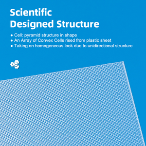Su misura Anti-riflesso chiaro Micro diffusore prismatico lastra di polistirene Led diffusore di luce foglio - Product Image 5
