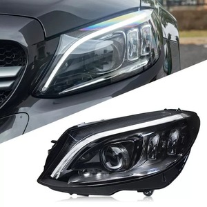 W205アップグレードヘッドライトベンツ<span class=keywords><strong>C</strong></span>クラス2014-2021 C180 C200 C260 C300 <span class=keywords><strong>LED</strong></span>ヘッドランププロジェクターDRL Koplampenカーライト改造