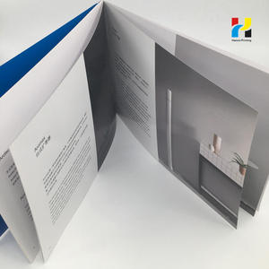 高品质定制颜色设计A5说明目录个性化小手动马鞍线迹小册子印刷