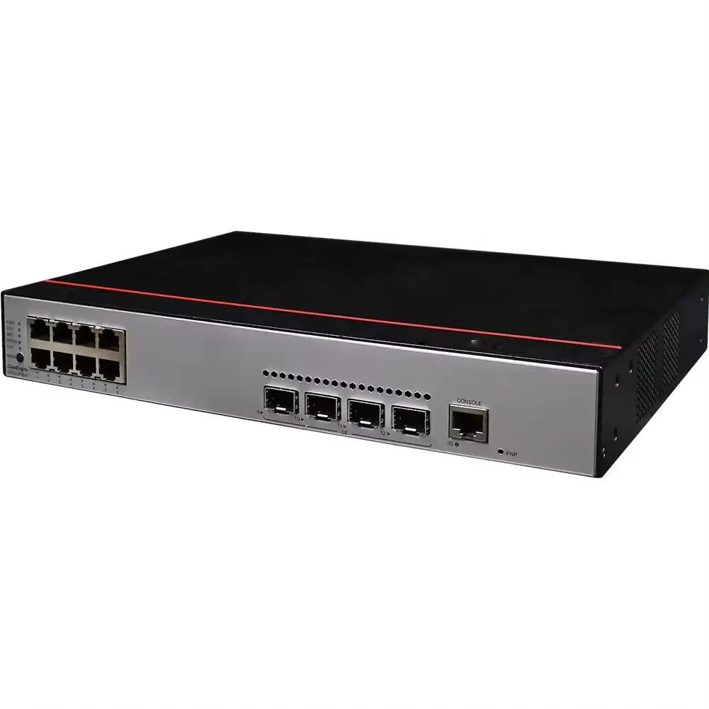 راوتر لاسلكي لشبكة الوصول إلى المشاريع HW Ethernet Switches S5735-L8T4S-A1 بسعر الجملة QoS قابل للتكديس بخاصص SNMP