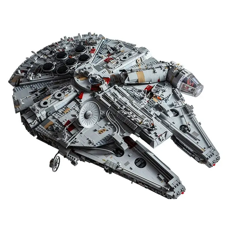 Kalıp kral 21026 yıldız Destroyer modeli yapı taşları yıldız Destroyer Millenium Falcon tuğla blokları Set uzay gemisi çocuk oyuncakları