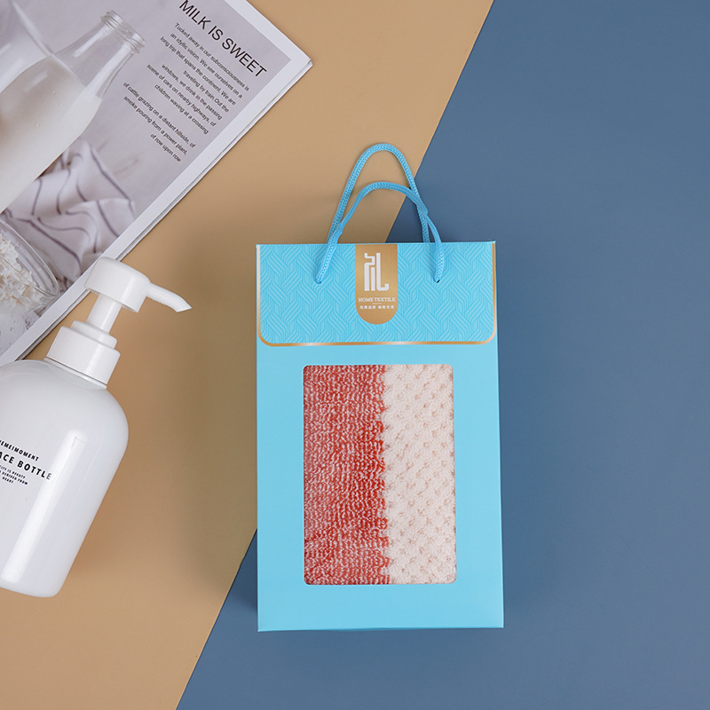 Coffret cadeau serviette (paquet individuel, rouge)