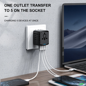 Hot Sell Universal Multi-functional 3 <strong>USB</strong> Conversion Plug Travel Conversion Socket Travel Multi Country <strong>Adapter</strong> <strong>Power</strong> Supply - Product Image 5