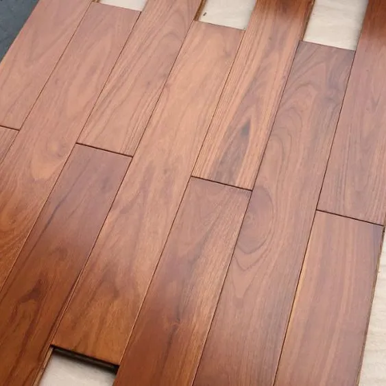 Suelo de madera maciza de teca mongola, suelo de madera de teca china para interiores