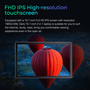 D10 Tablet dizüstü 10.1 inç 2 in 1 Intel Celeron N5100 8GB RAM 256GB SSD taşınabilir FHD IPS dokunmatik ekran Win11 dizüstü bilgisayar