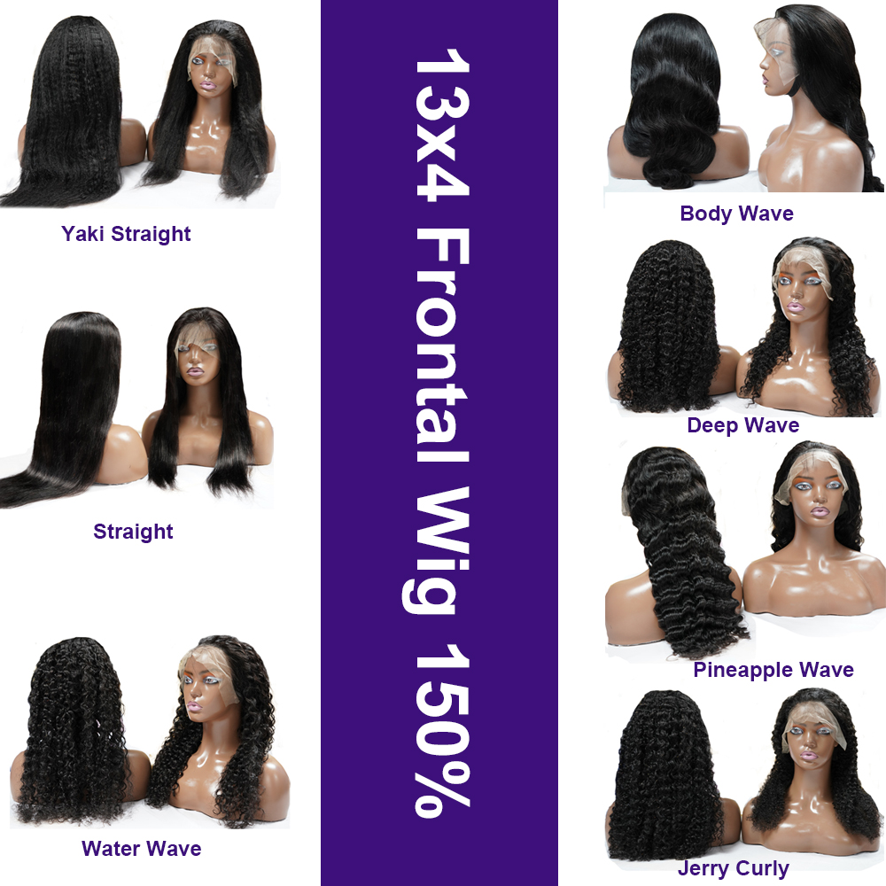 human hair lace front wig