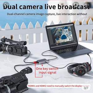 Tarjeta de captura de vídeo de doble canal Acasis, interruptor HD USB3.0 4K60fps, grabadora de caja en vivo, transmisión en vivo, grabación de vídeo