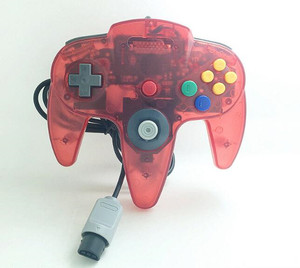 Factory N64 Controller di interfaccia Host trasparente con manico cablato Gamepad a colori per N64 joystick e Controller di gioco - Product Image 1