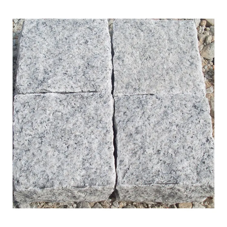 Granit pflaster fliesen im Freien Kleiner weißer Granit block G603 Granit würfel