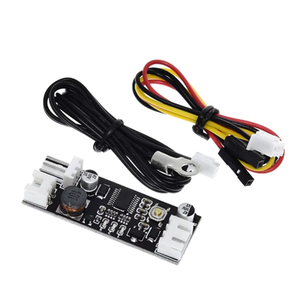 シングルチャネル12V DC PWM 2-3ワイヤファン温度コントローラ、コンピュータファンノイズリダクションモジュール - Product Image 1