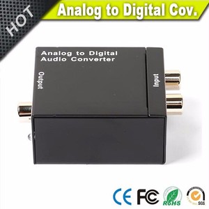 Adaptador convertidor de audio analógico a digital RCA a digital S/PDIF y TOSLink