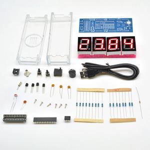 Electronic <strong>Clock</strong> DIY KIT LED Microcontroller Kit Digital <strong>Clock</strong> Time Light Control Temperature Thermometer Diy Electronic Kit - Product Image 5