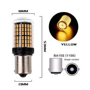 ไฟเลี้ยว LED 3014 1156 144SMD ใหม่ไฟเบรกความเข้มสูงและไฟถอยหลังป้องกันการแทงต่อเนื่องสำหรับรถยนต์ - Product Image 6