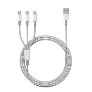 สายดาต้าสามฟังก์ชันในตัวเดียวชาร์จเร็วสุดๆสำหรับ iPhone USB Type-C ความยาว2เมตร - Product Image 3