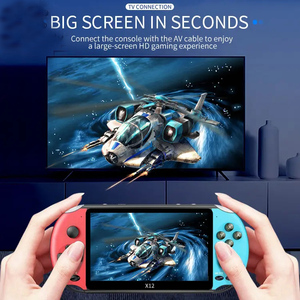 5.1นิ้วมินิคลาสสิก X12บวกเกมคอนโซลมือถือแบบพกพาเครื่องเล่นวิดีโอเกมคอนโซลเกมมือถือ