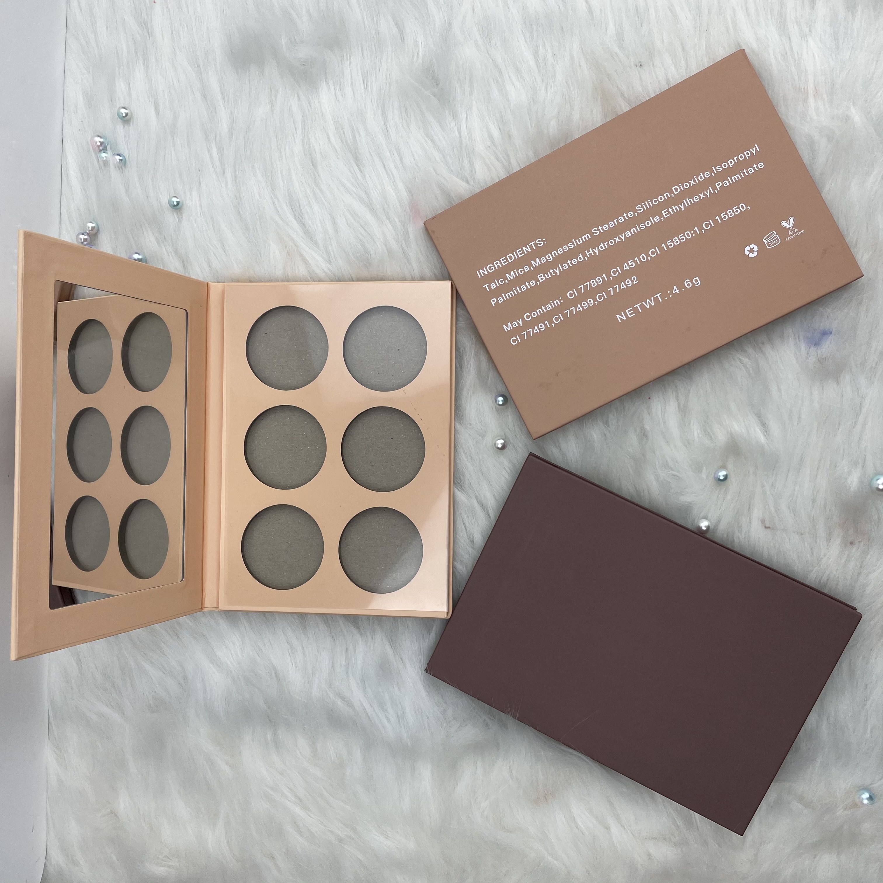 Palette di 6 colori marrone medio