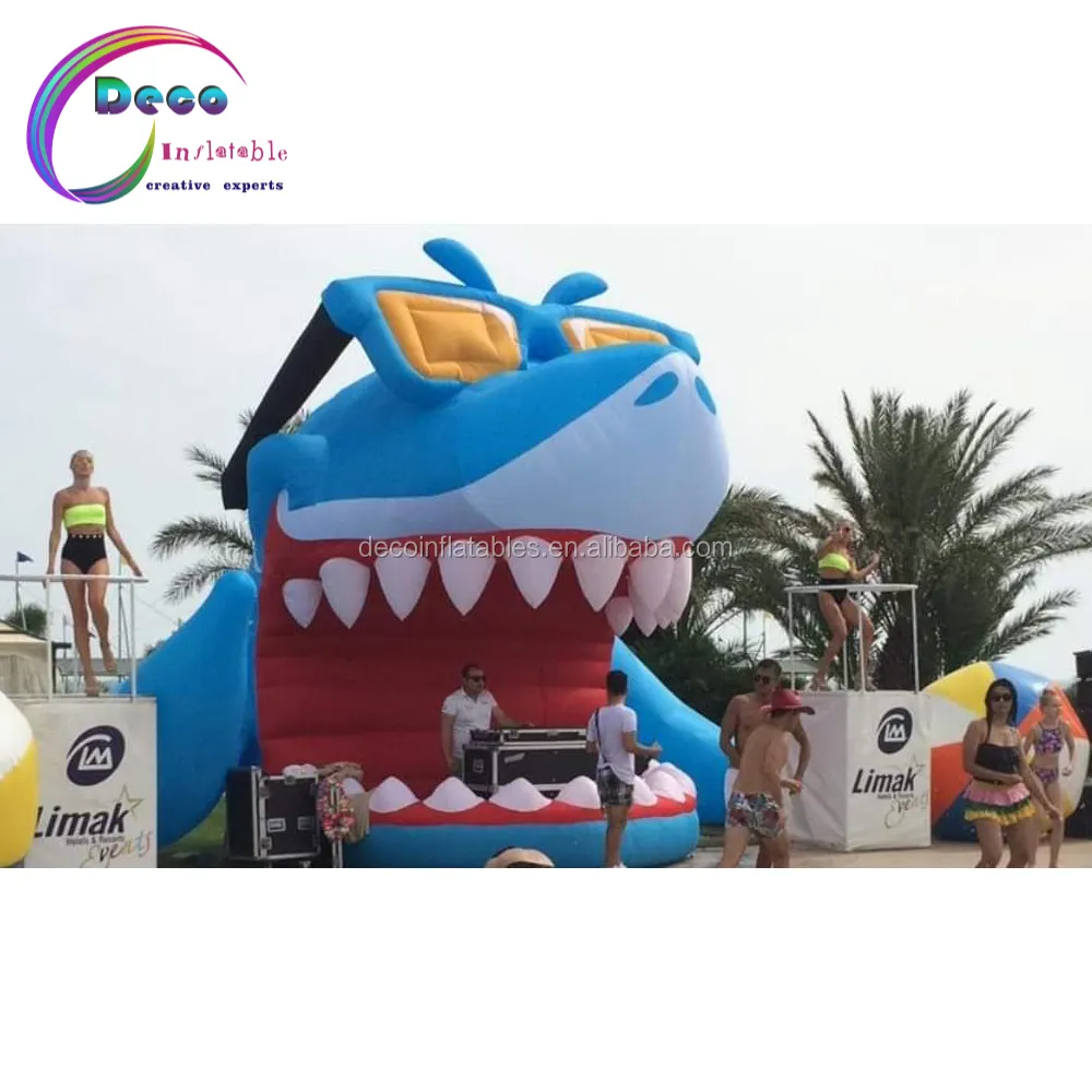 SHARK Inflatable กลางแจ้งเต็นท์สำหรับน้ำปาร์ตี้