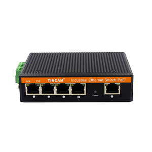 TiNCAM fabrika OEM/ODM 5/8/9/16 port ile 10/100Mbps IEEE802.3 AF/AT 30W POE + endüstriyel ağ IP kamera için PoE anahtarı - Product Image 2