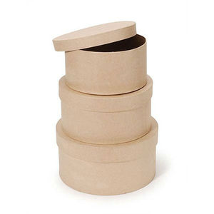 HONGE-Cajas de Regalo redondas con tapas para novia, cajas de flores redondas para arreglos, 4 paquetes - Product Image 1