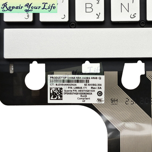 Orijinal gümüş AR arapça Laptop klavye HP 15S-ER 15-ER 15-EG 17-CN 17-CP 15-EH L99545-171 9Z.NHXBQ.20A aydınlatmalı - Product Image 5