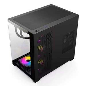 LY ucuz ATX oyun PC durumda MATX bilgisayar kasası 10 parça ile 120mm ARGB Fan destekleyen 360 mm radyatör 400 mm GPU - Product Image 3