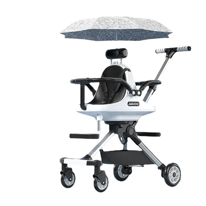 Cochecitos blancos ligeros de aleación de aluminio para niños y niñas, carritos inteligentes de 4 ruedas para caminar, cochecito de bebé, ofertas de Dubái, 2022