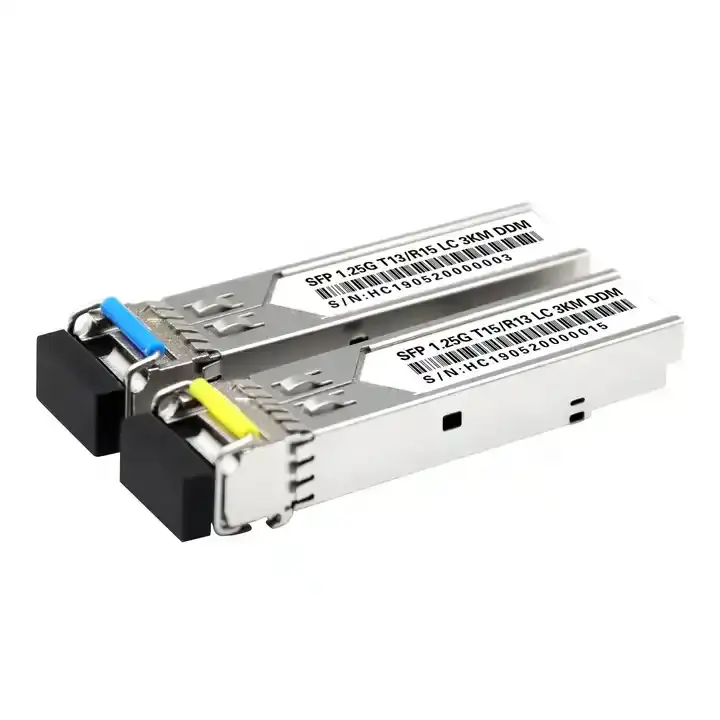 Wanglink BIDI SFP 3KM 1.25G SFP ve R15 LC SMF WDM SFP optik alıcı-verici SFP optik modülü