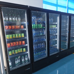 Siêu thị Máy làm lạnh 1 2 3 4 thẳng đứng cửa kính đồ uống mát tủ lạnh tủ lạnh trưng bày - Product Image 2