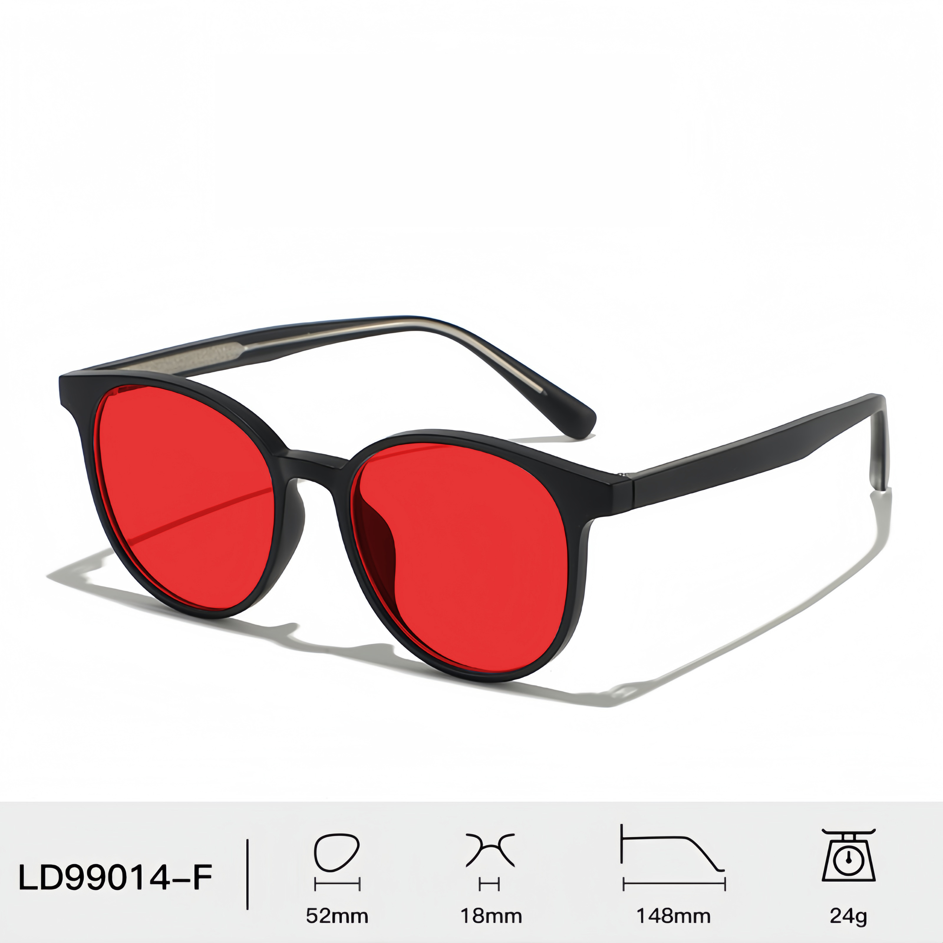 matte Black-Red