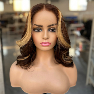 Joywigs Pre-Cut 13x4 HD ฝาปิดโปร่งใสผมบ๊อบยาวตรงยาวคลื่นลึกใช้งานง่ายผู้เริ่มต้นคนดิบ