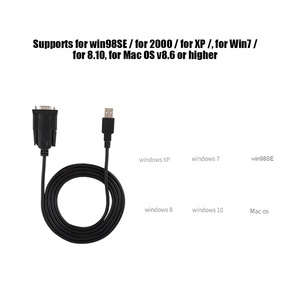 Xput-Adaptador de interfaz USB USB-A a DB9 RS-232 RS232, controlador hembra de 9 pines, adaptador de Cable USB 2,0 RS232