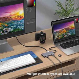 ULT-<strong>unite</strong> 8 in 1 Hubs USB3.1 CM to 8 in 1 Hubs with Gigabit Ethernet 8K HDMI SD TF Card Reader USB a Port USB C Docking Station - Product Image 3