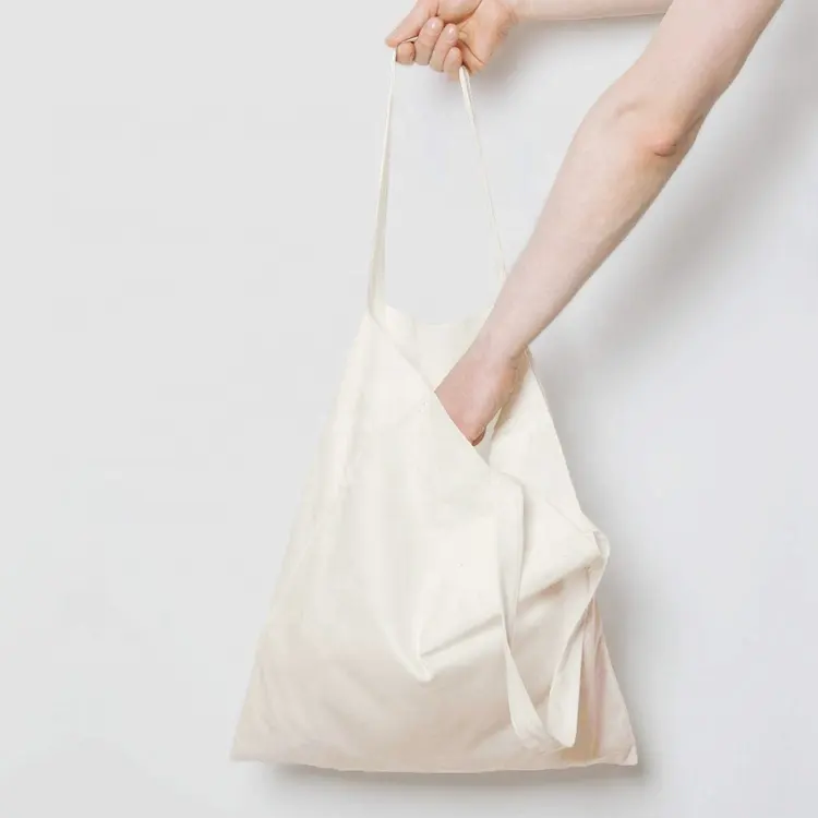 Borsa a tracolla in tela di cotone con borse a tracolla in tela di colore e dimensioni personalizzate