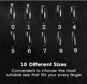 SAGALAGA Wholesale Clear Matte Nail Extension <strong>Tips</strong> Different Size Soft Gel <strong>Tips</strong> with Customs <strong>Brand</strong> Box - Product Image 6