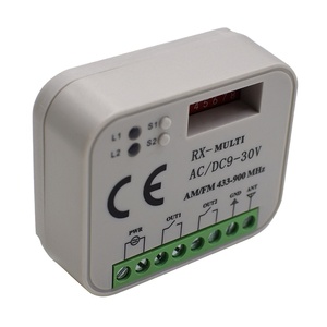 2CH RX Multi 433 a 900 MHz Empfänger Garagentor öffner Fernbedienung stor Externer Controller-Schalter mit mehreren Marken 12V 24V - Product Image 5