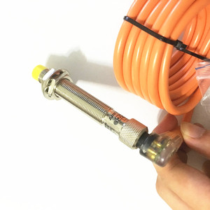 M12插入式接近开关连接器型感应接近冲洗/不冲洗传感器，带2m电缆DC 200mA NPN PNP NO NC - Product Image 3