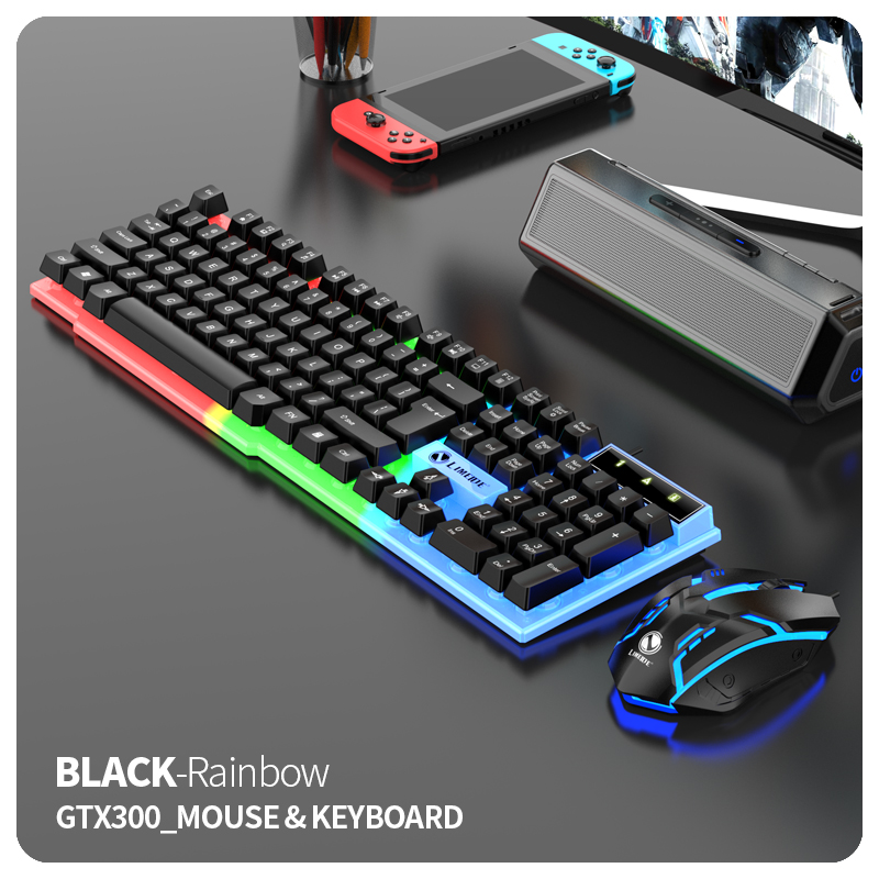 Set clavier + souris noir