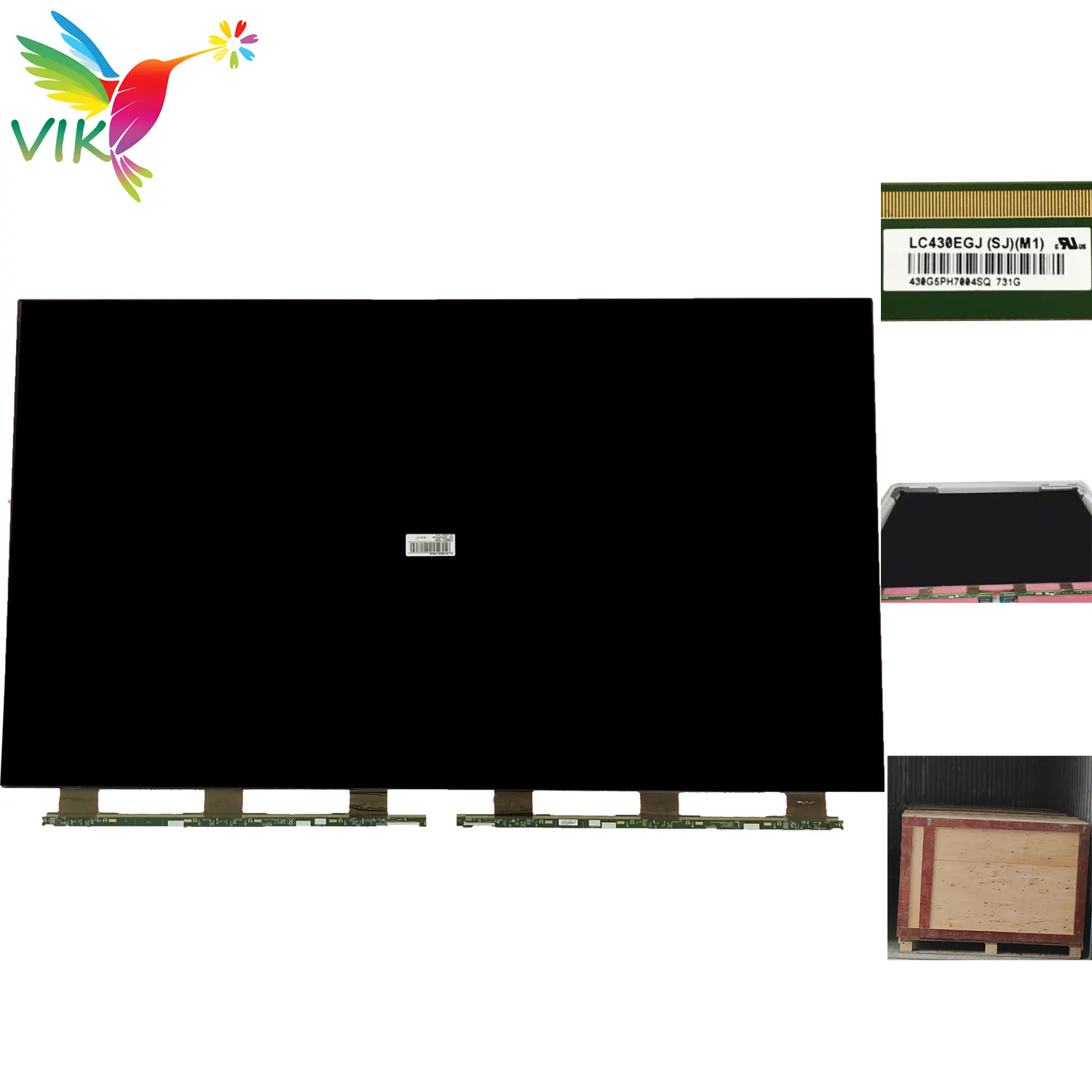 도매 공장 LC430EGJ-SJM1 산업 교체 화면 Led 스크린 패널 43 인치 LCD TV 부품 판매