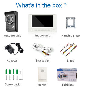 Nueva llegada sistema de intercomunicación de vídeo con cámara de timbre impermeable para la seguridad del hogar Video puerta teléfono intercomunicador Sys - Product Image 4