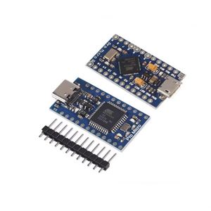 Modul Pro Micro ATmega32U4 Typ C 5V 16MHz Ersetzen Sie ATmega328 für Pro Mini durch 2-reihigen Pin-Header für Leonardo USB-Schnitts telle