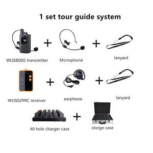2.4G Global Anwendbare Interpretation konferenz 95 Arbeits stunden 50 Empfänger 1 Sender Hajj & umroh Tour Guide Audiosystem - Product Image 5