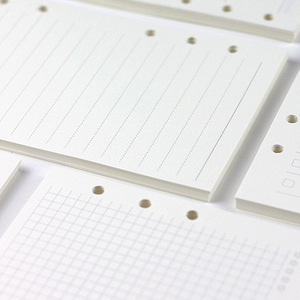 Papel de repuesto para libreta de hojas sueltas, 6 agujeros, A5/A6, Cuenta de mano, línea horizontal interna, páginas interiores personalizadas, cuaderno - Product Image 3