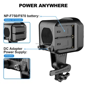 Gvm ไฟมือถือ LED คุณภาพสูง80W SD80D อย่างเป็นทางการพร้อมซอฟต์บ็อกซ์สำหรับใช้ในการถ่ายภาพและวิดีโอการควบคุมแสงแอป - Product Image 2