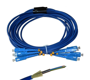 热卖SC LC FC ST UPC APC单模4光纤铠装光纤跳线200mtr 4芯FTTH光纤跳线 - Product Image 2