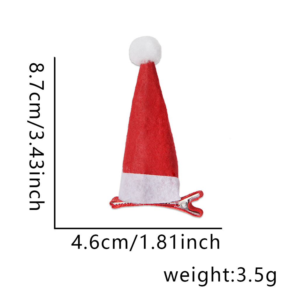 Pince à cheveux à angle droit pour chapeau de Noël