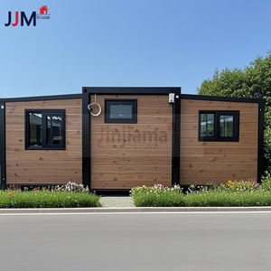 JJM准备入住2卧室迷你预制豪华别墅轻钢预制小型集装箱家用便携式可扩展房屋
