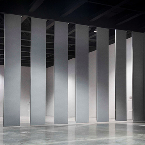 Nepal Acoustic Trượt Phân Vùng Nhôm Operable Panels Di Chuyển Phân Vùng Tường Với Cửa - Product Image 4
